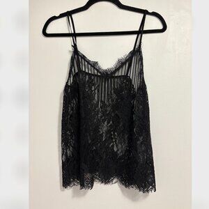 Leith Sheer Mesh Top and Cami 2 Piece Set